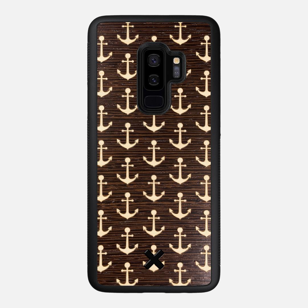 Anchor Case for the Samsung Galaxy S9 Plus featuring a Maple and Wenge Wood backer with the Keyway X Mark#Phone Model_Galaxy S9 Plus