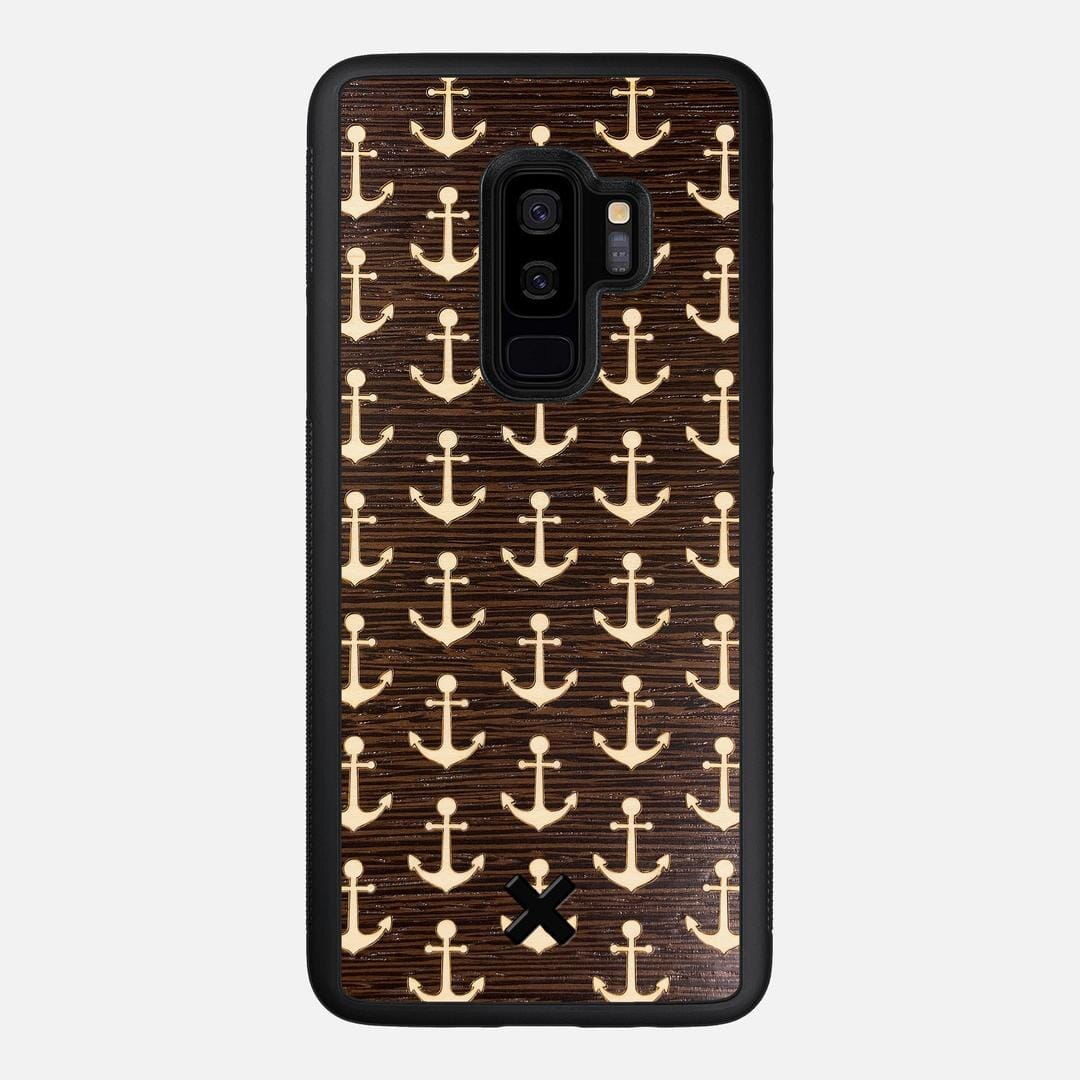 Anchor Case for the Samsung Galaxy S9 Plus featuring a Maple and Wenge Wood backer with the Keyway X Mark#Phone Model_Galaxy S9 Plus