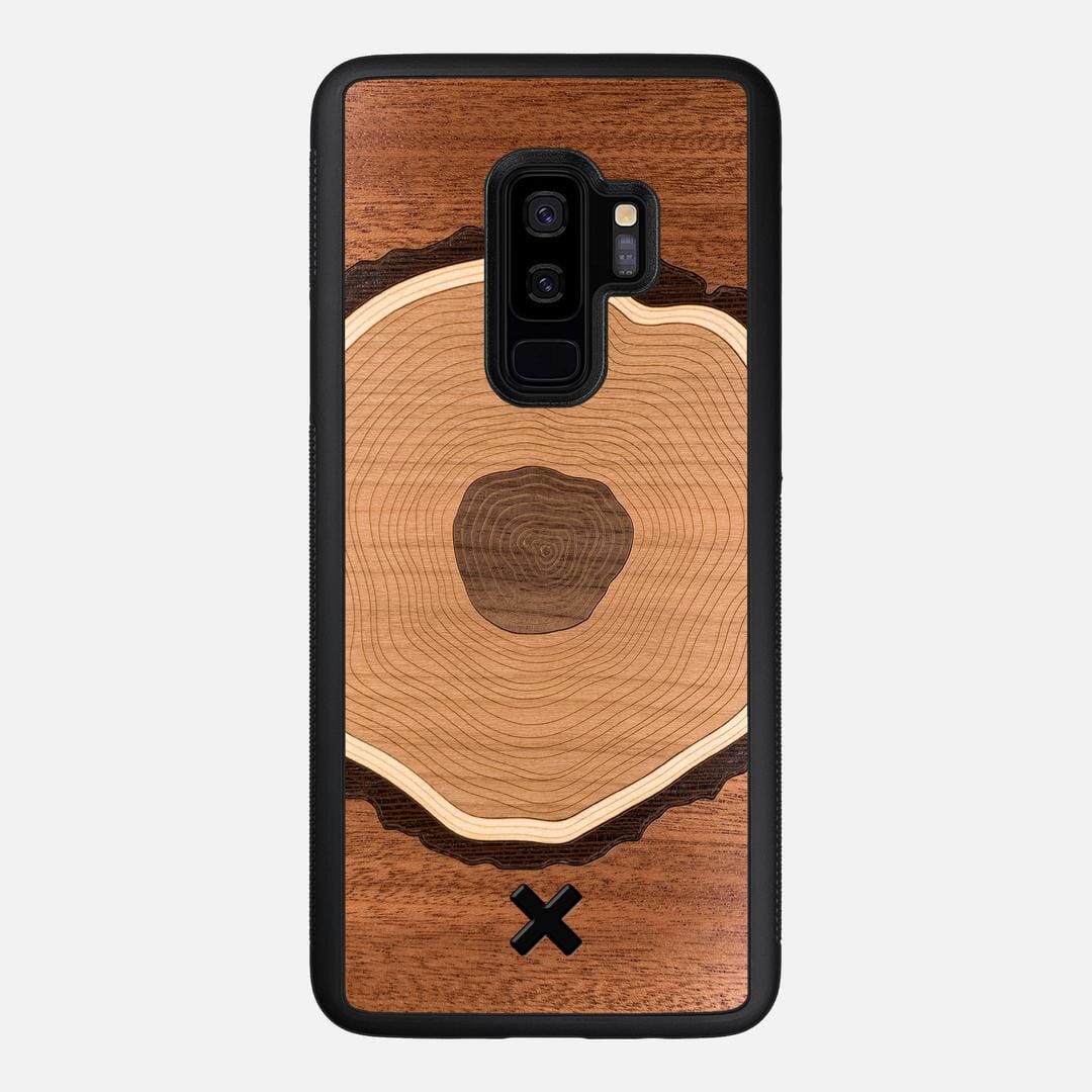 Arbor Case for the Samsung Galaxy S9 Plus featuring a Sapele, Wenge, Maple, Cherry, and Walnut Wood backer with the Keyway X Mark#Phone Model_Galaxy S9 Plus