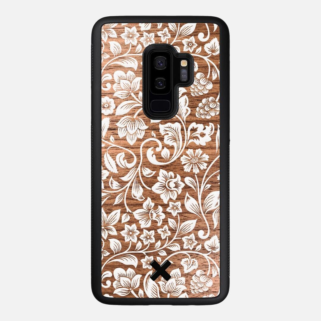Blossom Case for the Samsung Galaxy S9 Plus featuring a UV Printed Walnut Wood backer with the Keyway X Mark#Phone Model_Galaxy S9 Plus