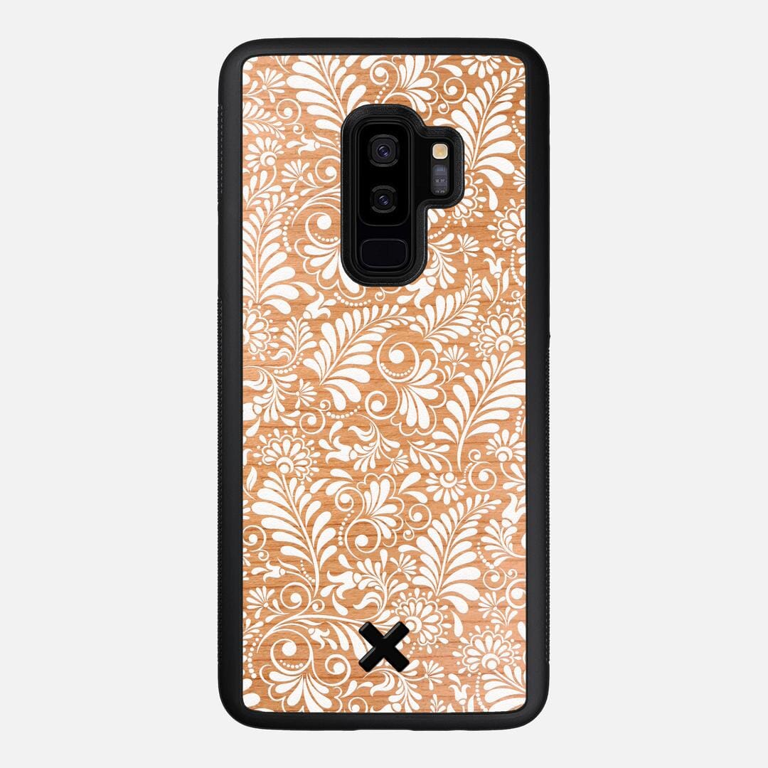 Botanica Case for the Samsung Galaxy S9 Plus featuring a UV Printed Cherry Wood backer with the Keyway X Mark#Phone Model_Galaxy S9 Plus