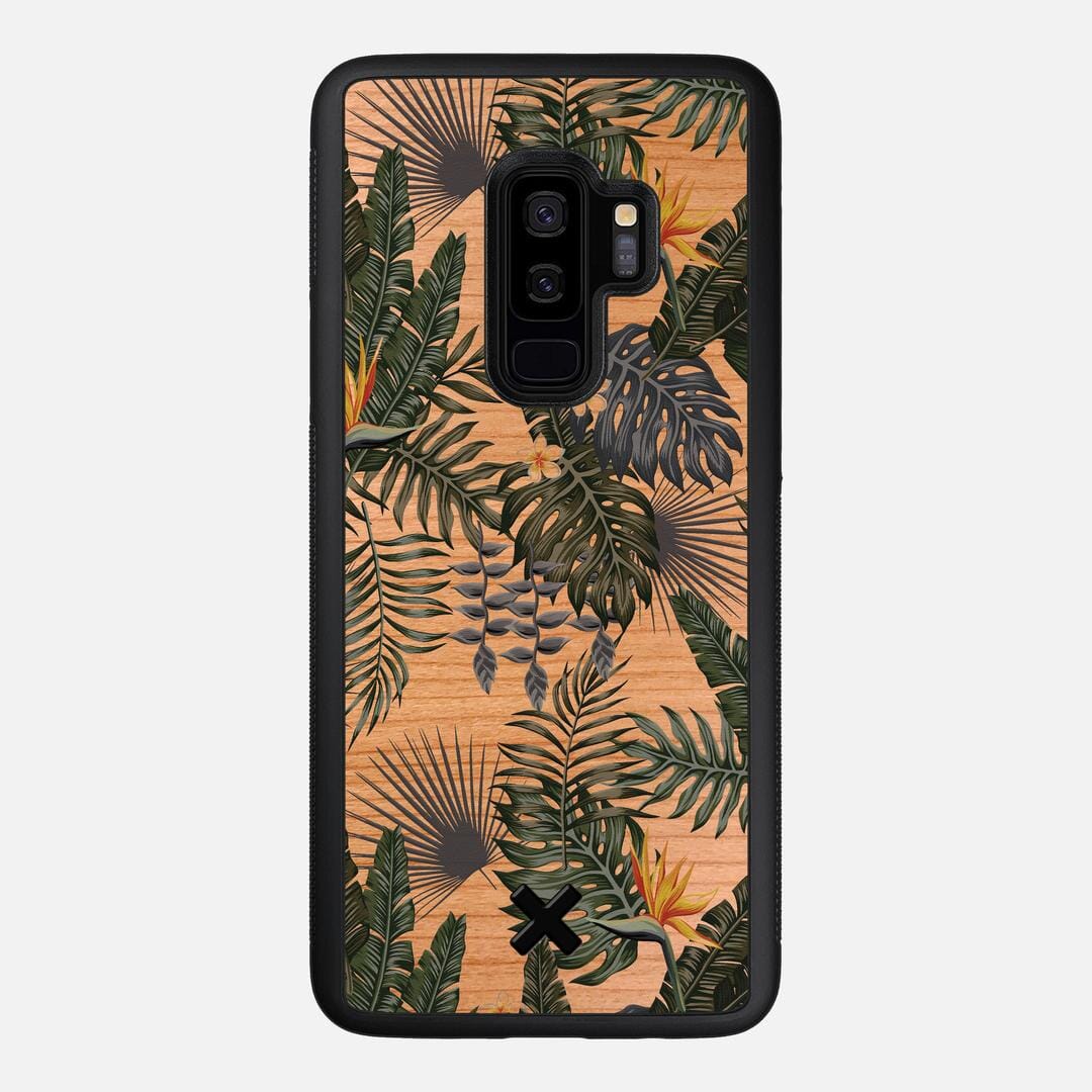 Flora Case for the Samsung Galaxy S9 Plus featuring a UV Printed Cherry Wood backer with the Keyway X Mark#Phone Model_Galaxy S9 Plus