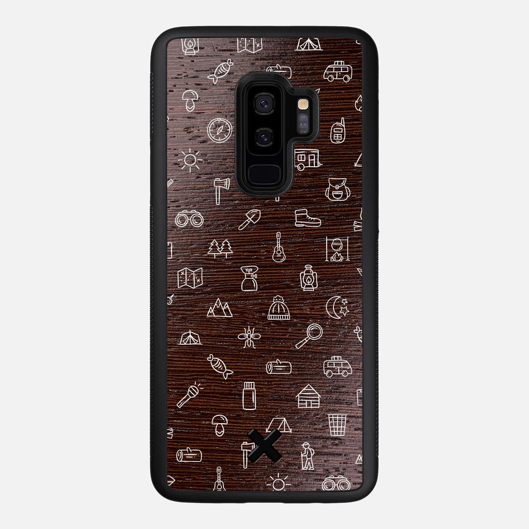 Gear Case for the Samsung Galaxy S9 Plus featuring a UV Printed Wenge Wood backer with the Keyway X Mark#Phone Model_Galaxy S9 Plus