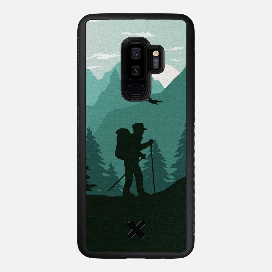 Hiker Case for the Samsung Galaxy S9 Plus featuring a UV Printed Wenge Wood backer with the Keyway X Mark#Phone Model_Galaxy S9 Plus