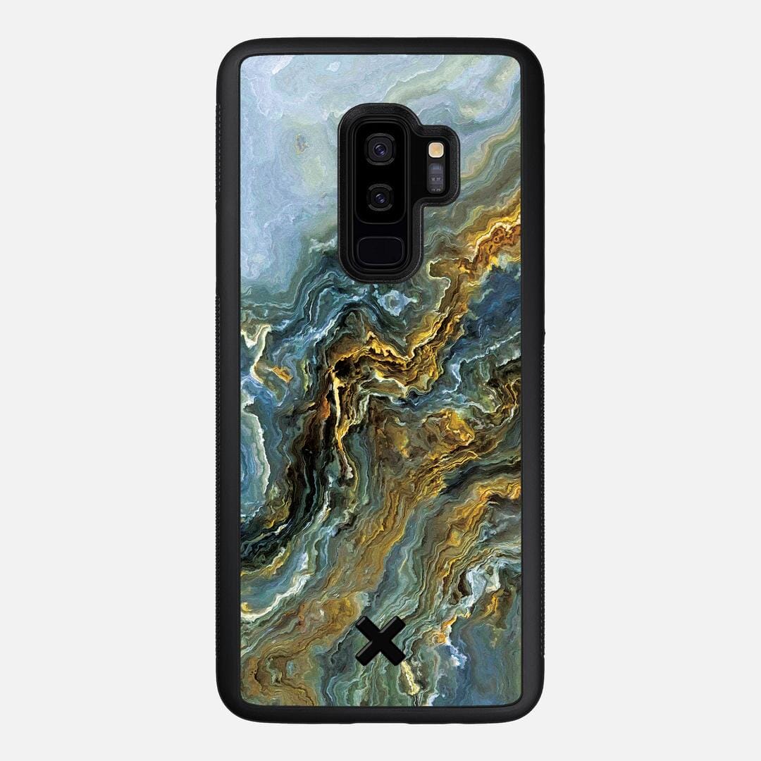 Indigo Case for the Samsung Galaxy S9 Plus featuring a UV Printed Wenge Wood backer with the Keyway X Mark#Phone Model_Galaxy S9 Plus