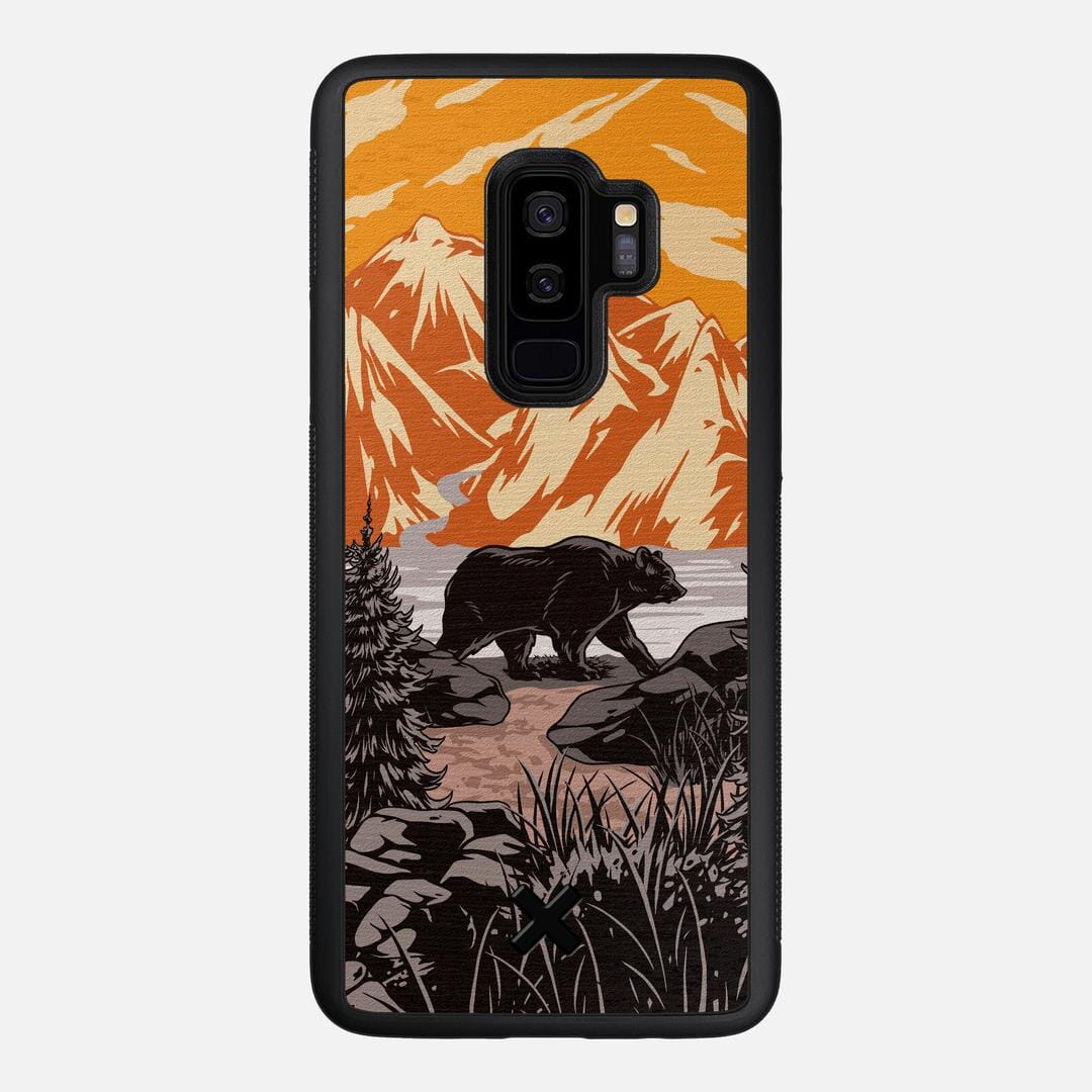 Kodiak Case for the Samsung Galaxy S9 Plus featuring a UV Printed Wenge Wood backer with the Keyway X Mark#Phone Model_Galaxy S9 Plus