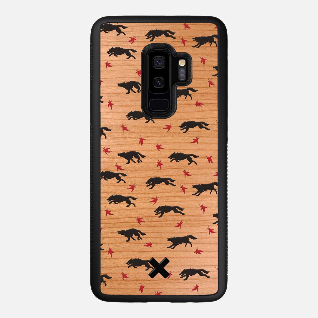 Lupine Case for the Samsung Galaxy S9 Plus featuring a UV Printed Cherry Wood backer with the Keyway X Mark#Phone Model_Galaxy S9 Plus