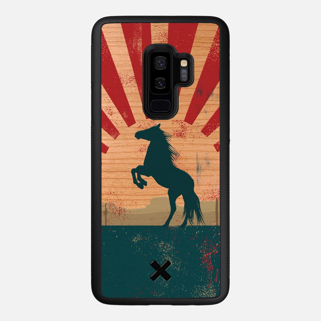 Mustang Case for the Samsung Galaxy S9 Plus featuring a UV Printed Cherry Wood backer with the Keyway X Mark#Phone Model_Galaxy S9 Plus