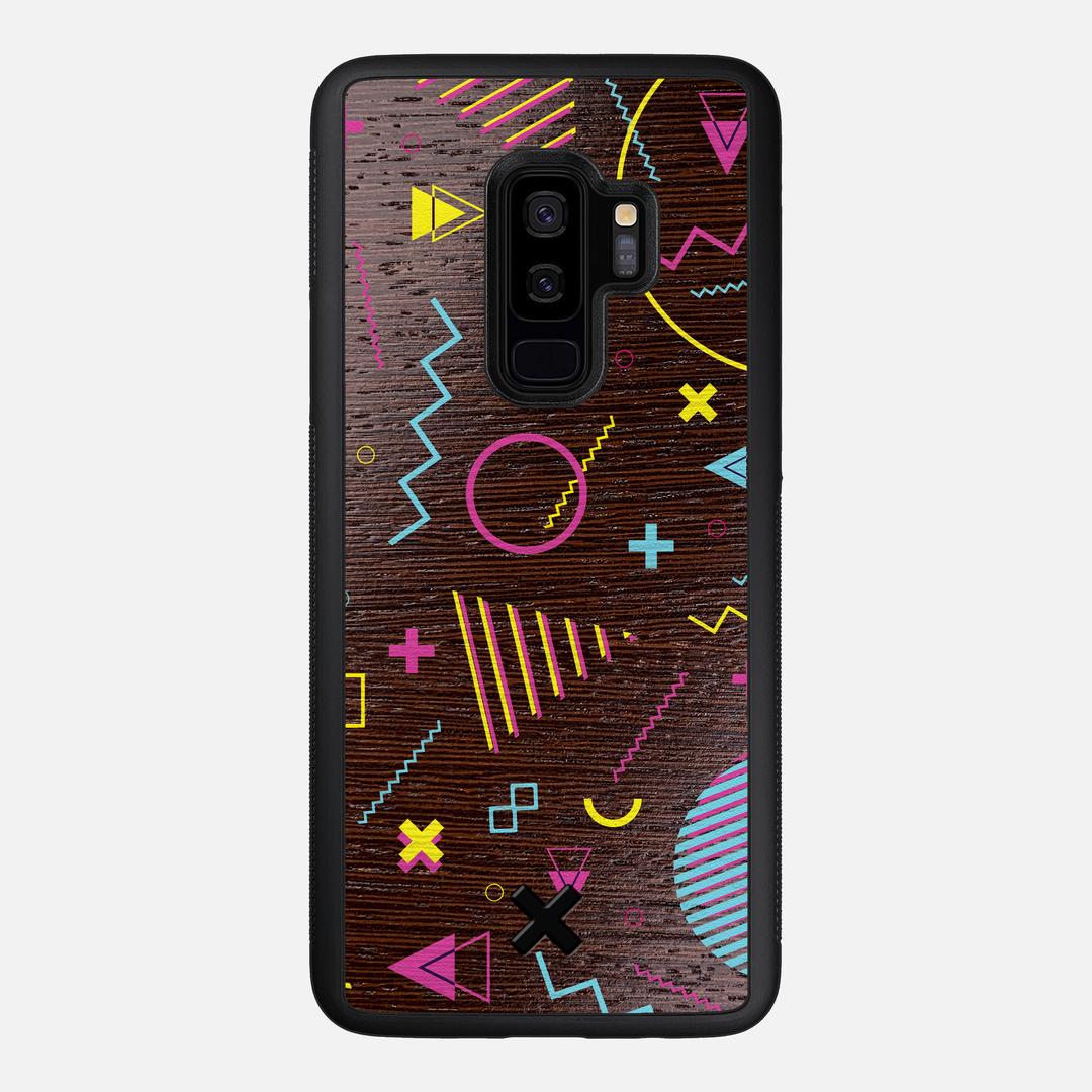 Neon Case for the Samsung Galaxy S9 Plus featuring a UV Printed Wenge Wood backer with the Keyway X Mark#Phone Model_Galaxy S9 Plus