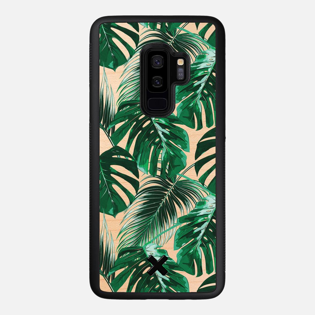 Palm Case for the Samsung Galaxy S9 Plus featuring a UV Printed Maple Wood backer with the Keyway X Mark#Phone Model_Galaxy S9 Plus