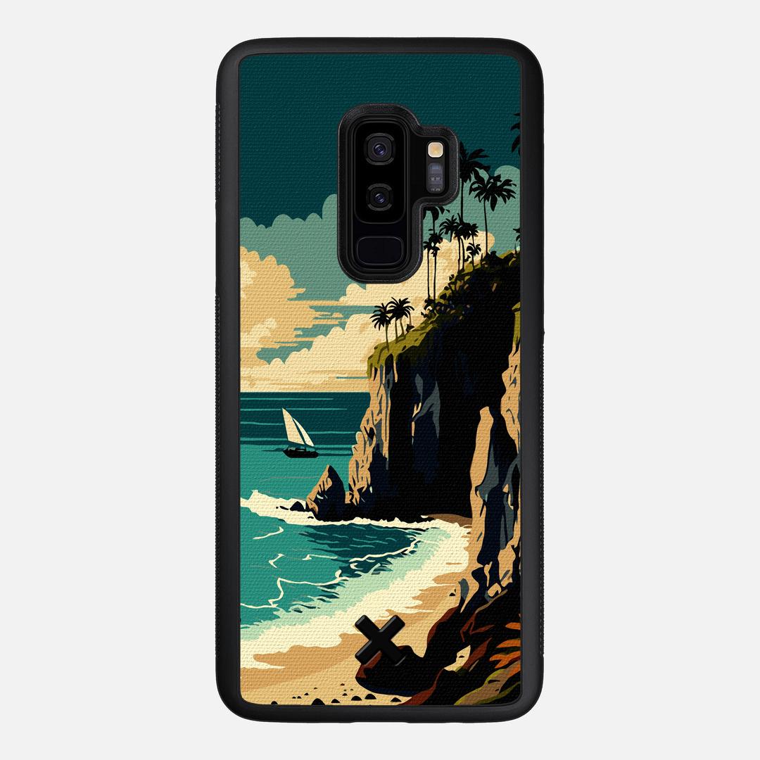 Seaside Case for the Samsung Galaxy S9 Plus featuring a UV Printed Cotton Canvas backer with the Keyway X Mark#Phone Model_Galaxy S9 Plus
