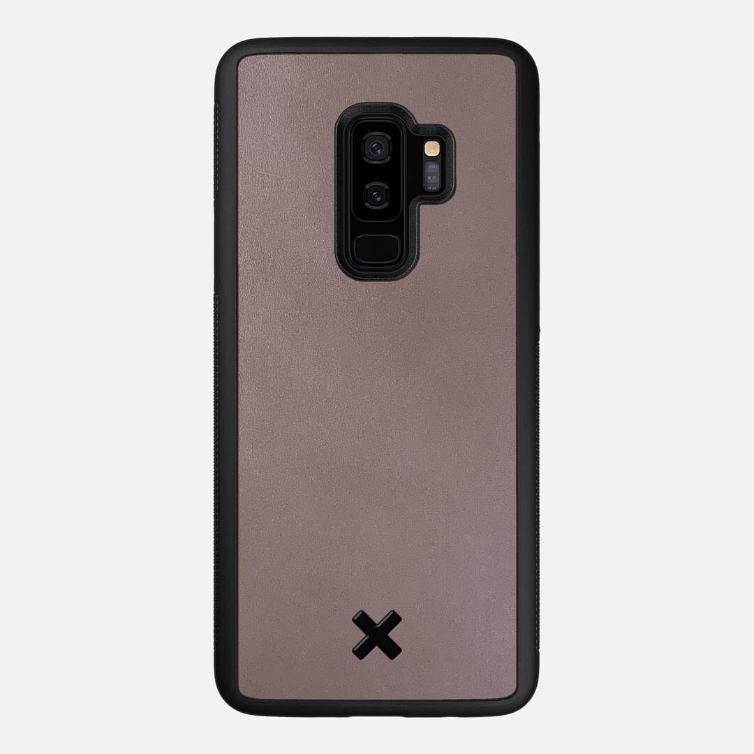 Slate Leather Case for the Samsung Galaxy S9 Plus featuring a Genuine Leather backer with the Keyway X Mark#Phone Model_Galaxy S9 Plus