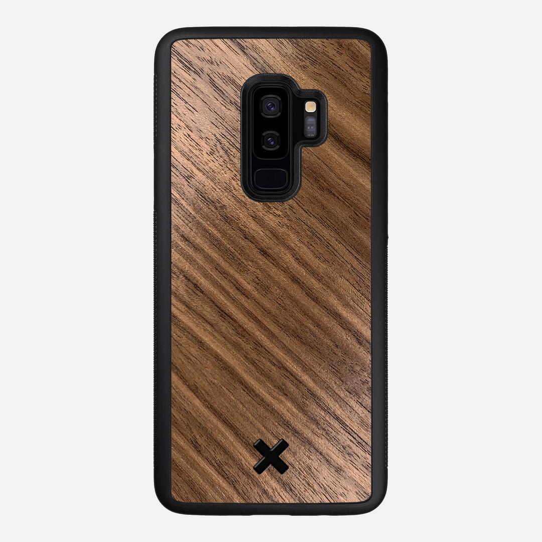 Walnut Pure Case for the Samsung Galaxy S9 Plus featuring a Walnut Wood backer with the Keyway X Mark#Phone Model_Galaxy S9 Plus