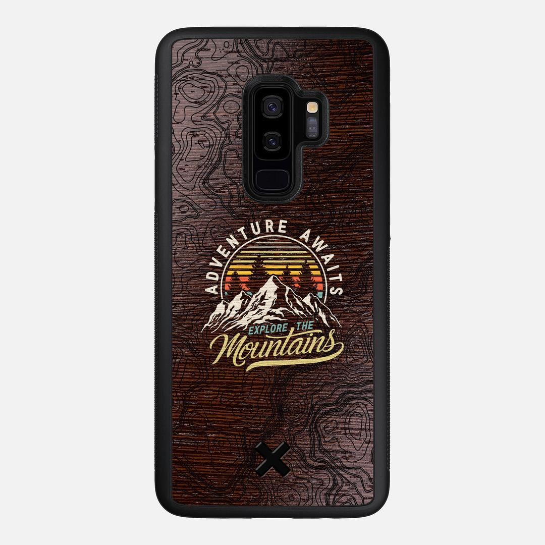 Wanderlust Case for the Samsung Galaxy S9 Plus featuring a UV Printed Wenge Wood backer with the Keyway X Mark#Phone Model_Galaxy S9 Plus