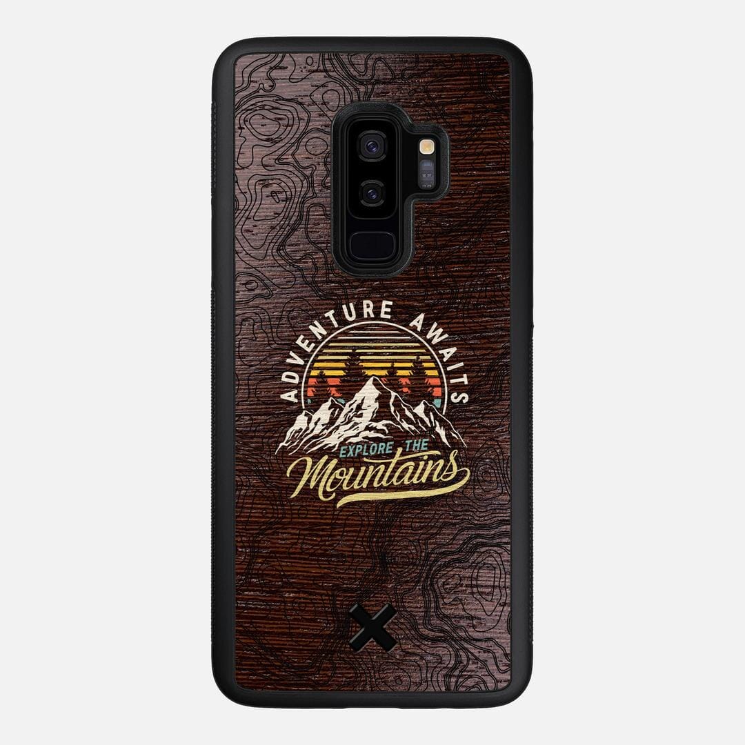 Wanderlust Case for the Samsung Galaxy S9 Plus featuring a UV Printed Wenge Wood backer with the Keyway X Mark#Phone Model_Galaxy S9 Plus