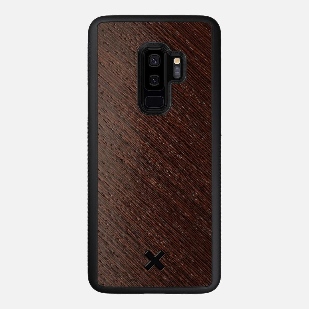 Wenge Pure Case for the Samsung Galaxy S9 Plus featuring a Wenge Wood backer with the Keyway X Mark#Phone Model_Galaxy S9 Plus