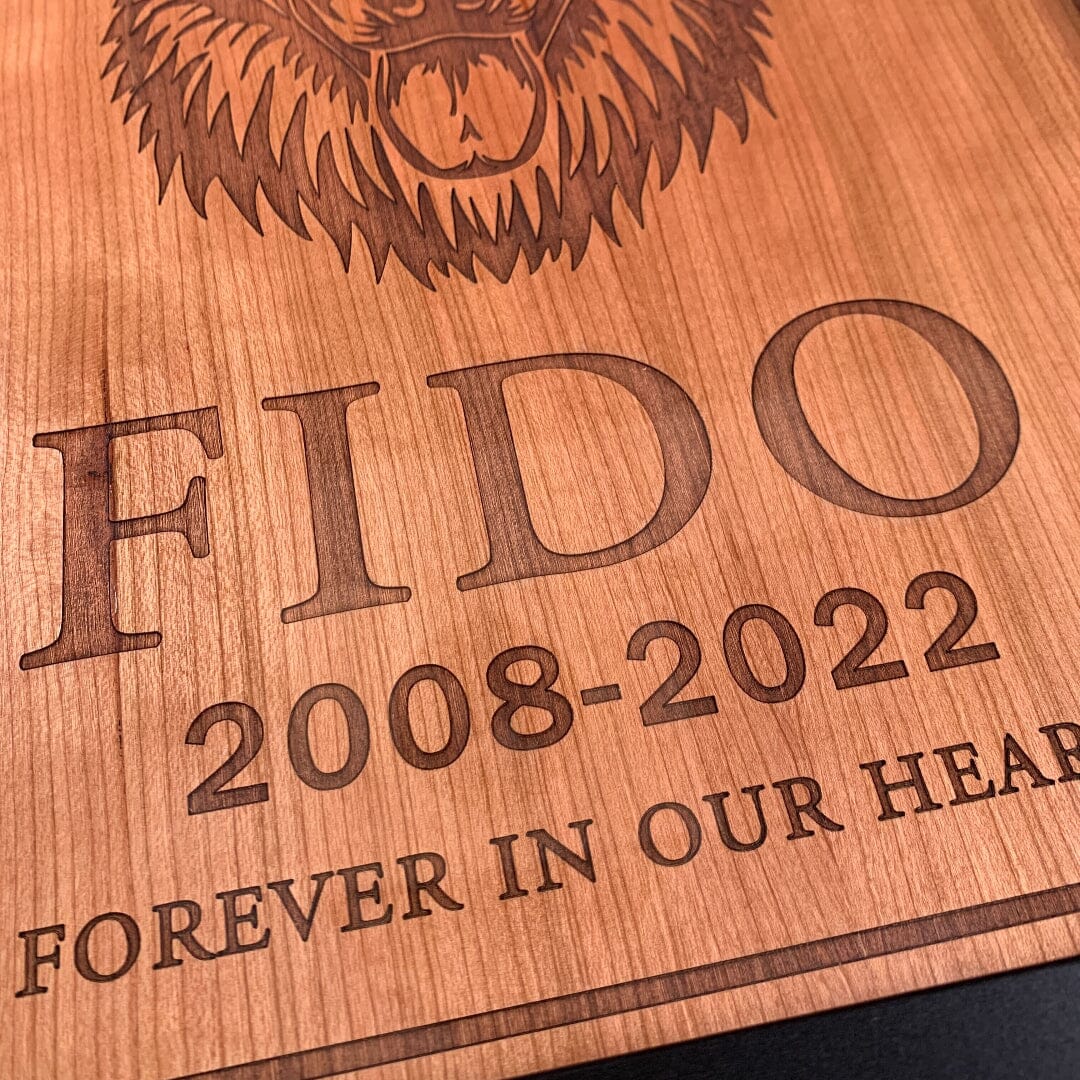 Custom Dog Memorial Art – Personalized Wood Wall Art