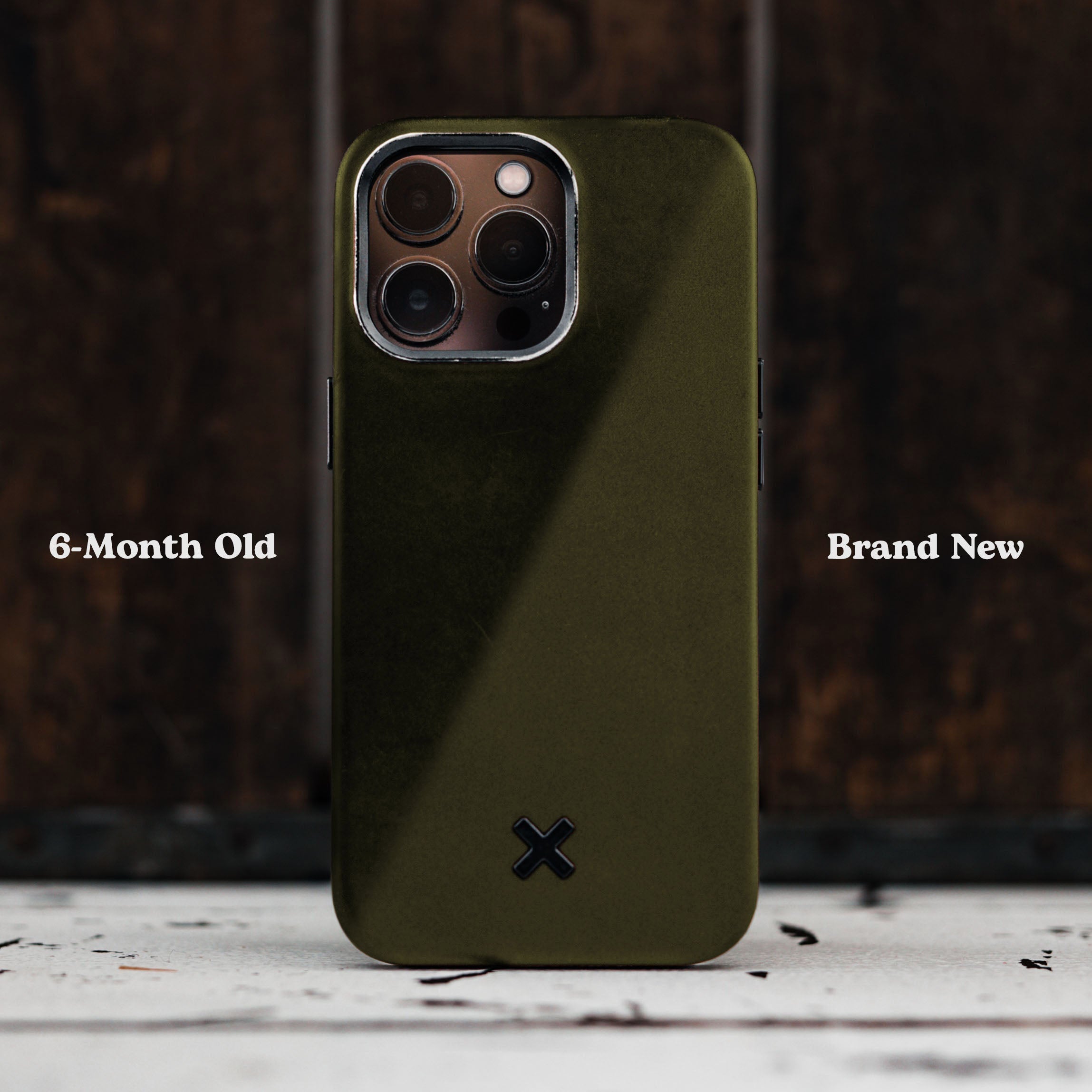 Full Leather Case - Olive - iPhone 15 Pro Max