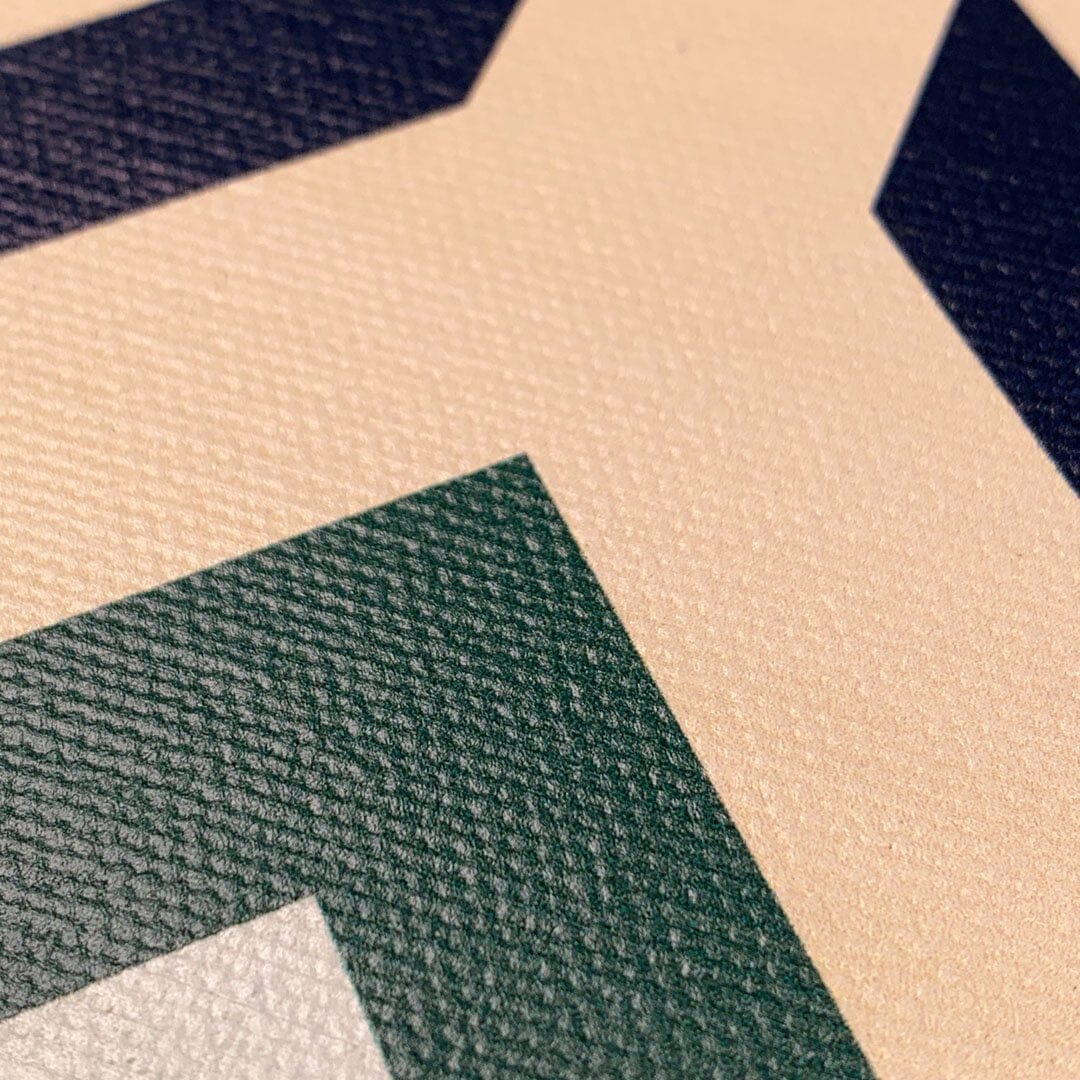 Zoomed in detailed shot of the Passage Adventure Marker in the Wayfinder series UV-Printed thick cotton canvas phone case by Keyway