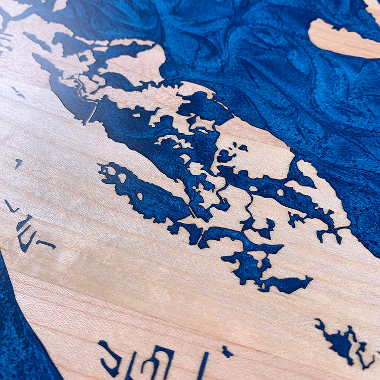 Detail of the Sanibel Island map by Keyway