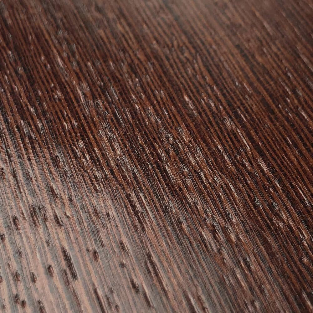 Zoomed in detail of the Wenge Pure wood grain phone case by Keyway