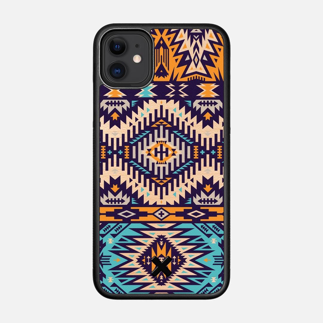 Aztec Case for the Apple iPhone 11 featuring a UV Printed Maple Wood backer with the Keyway X Mark#Phone Model_iPhone 11