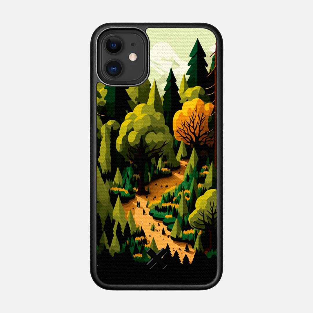 Evergreen Case for the Apple iPhone 11 featuring a UV Printed Cotton Canvas backer with the Keyway X Mark#Phone Model_iPhone 11