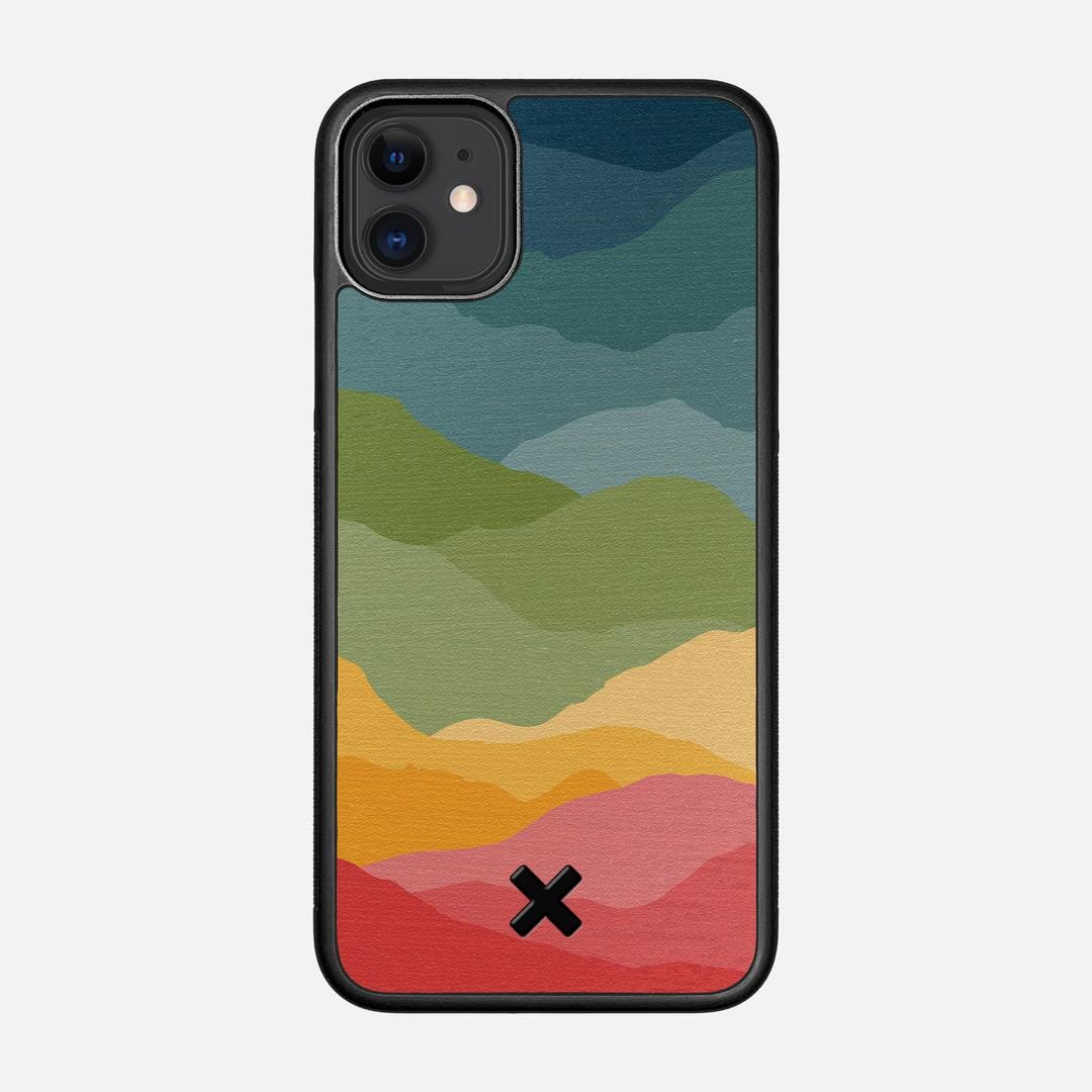 Gamut Case for the Apple iPhone 11 featuring a UV Printed Wenge Wood backer with the Keyway X Mark#Phone Model_iPhone 11