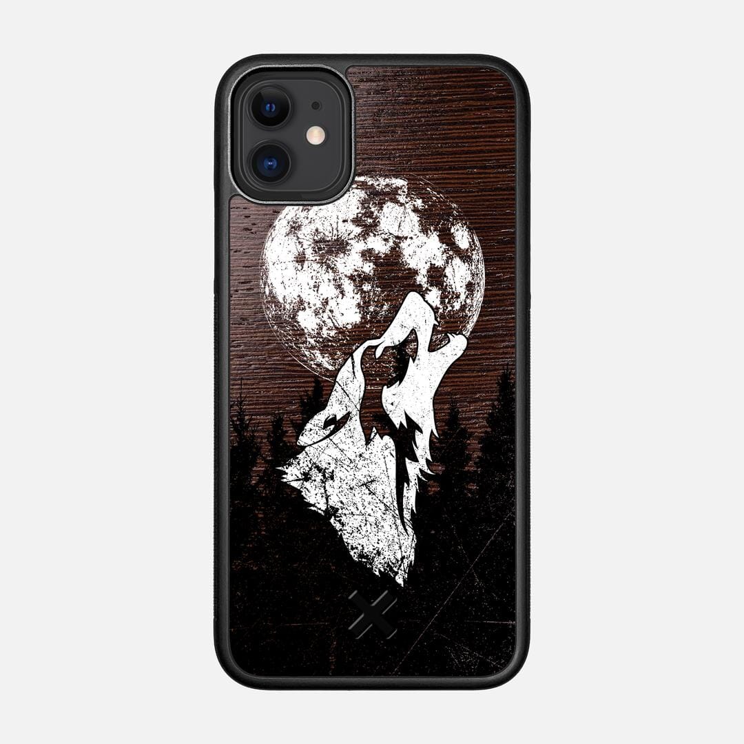 Howl Case for the Apple iPhone 11 featuring a UV Printed Wenge Wood backer with the Keyway X Mark#Phone Model_iPhone 11