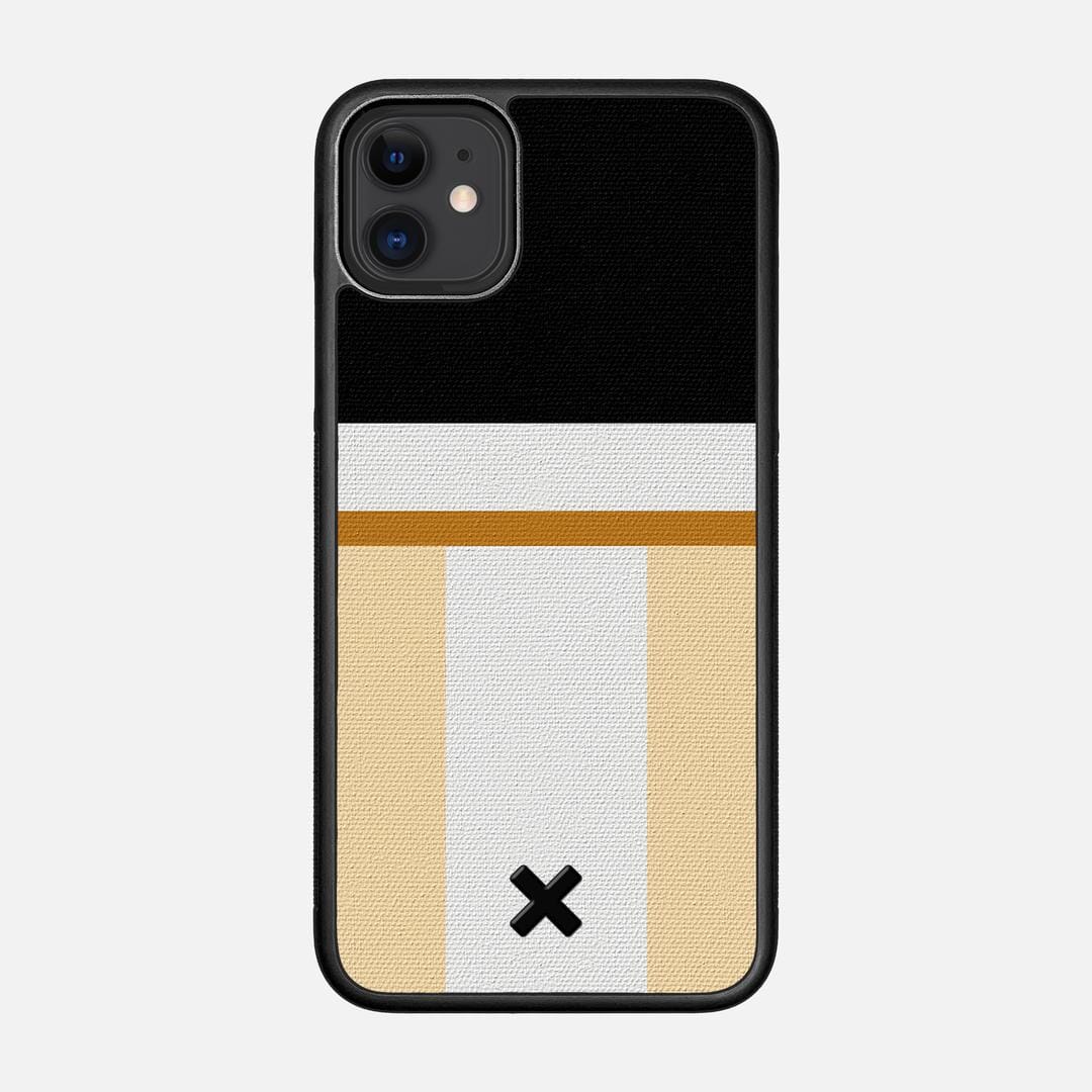 Isle Case for the Apple iPhone 11 featuring a UV Printed Cotton Canvas backer with the Keyway X Mark#Phone Model_iPhone 11