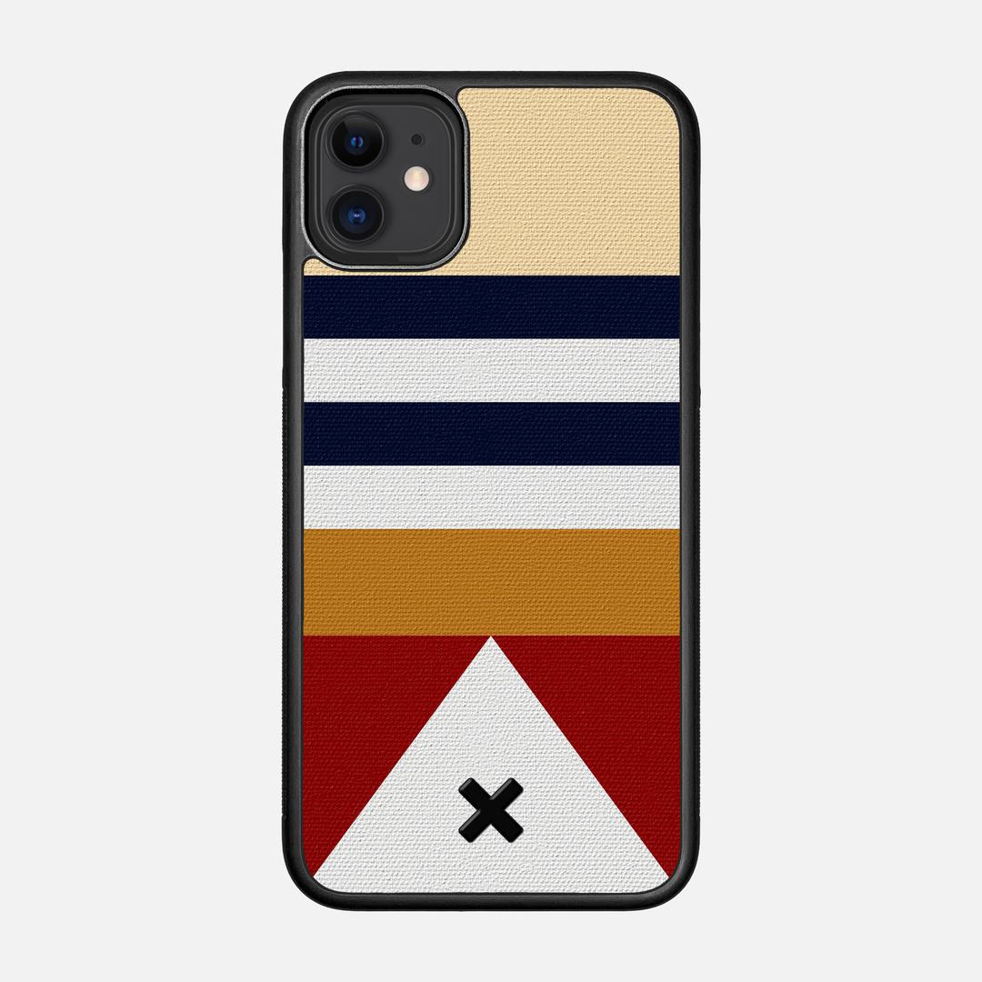 Lodge Case for the Apple iPhone 11 featuring a UV Printed Cotton Canvas backer with the Keyway X Mark#Phone Model_iPhone 11