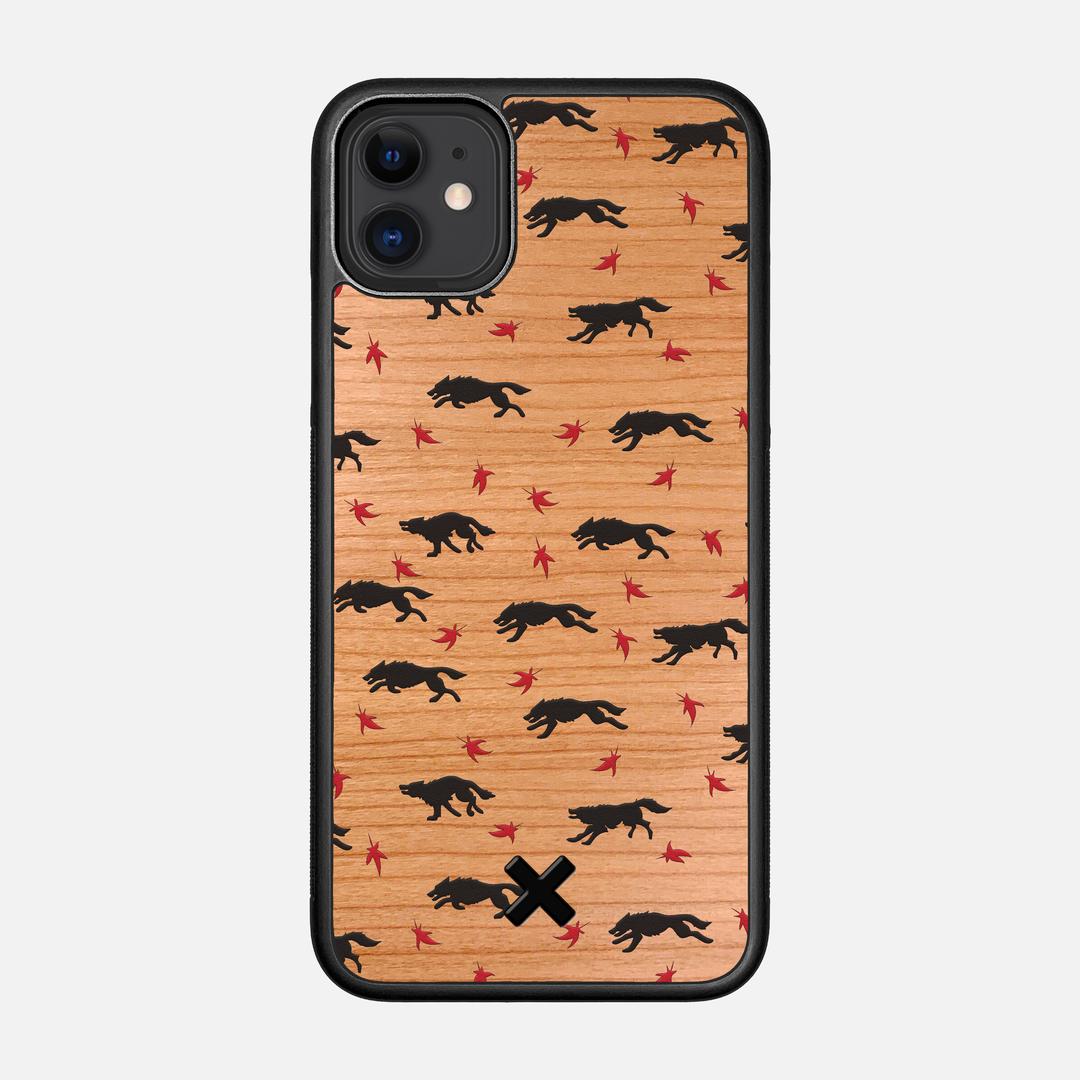 Lupine Case for the Apple iPhone 11 featuring a UV Printed Cherry Wood backer with the Keyway X Mark#Phone Model_iPhone 11