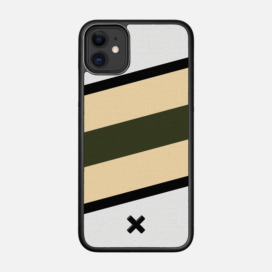 Ridge Case for the Apple iPhone 11 featuring a UV Printed Cotton Canvas backer with the Keyway X Mark#Phone Model_iPhone 11