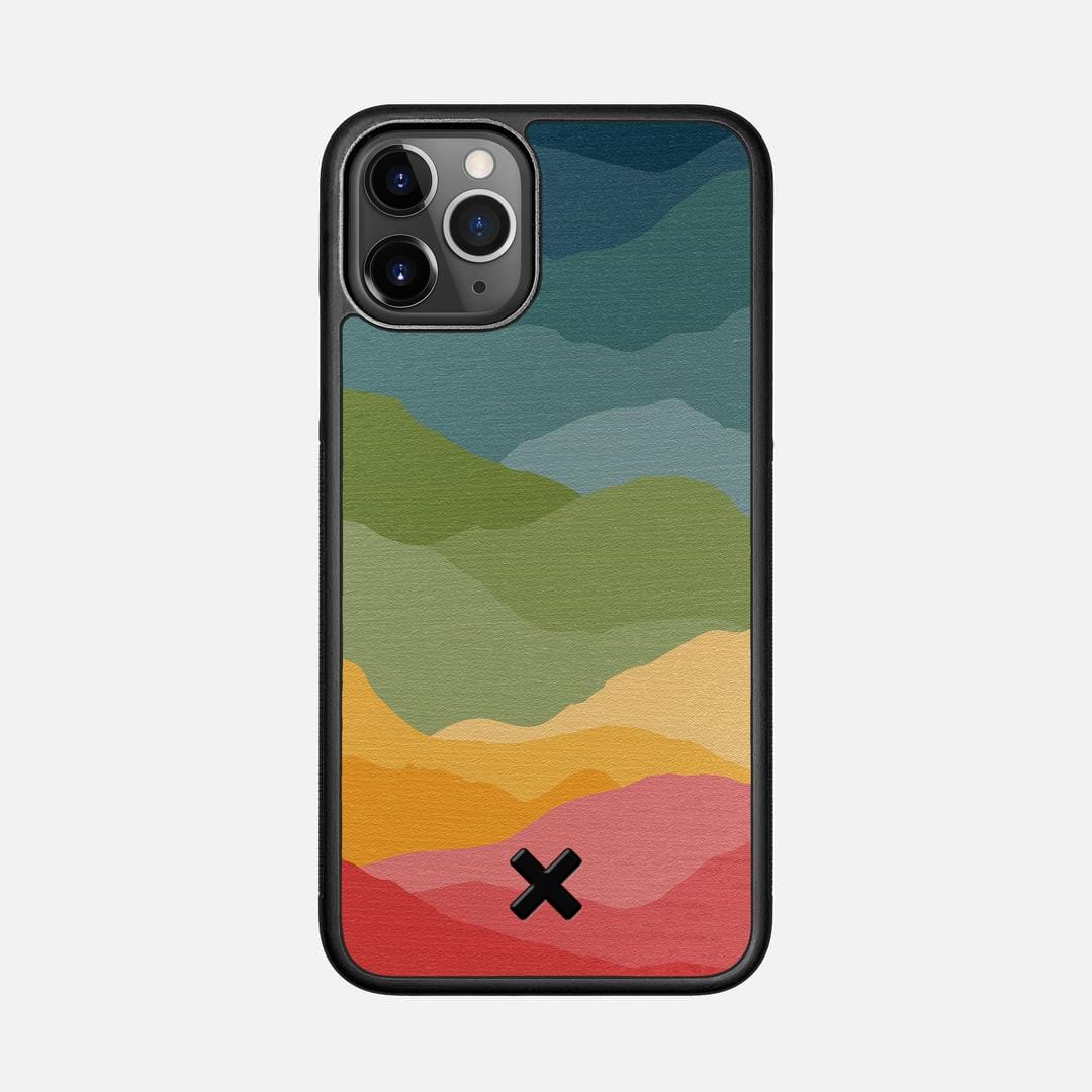 Gamut Case for the Apple iPhone 11 Pro featuring a UV Printed Wenge Wood backer with the Keyway X Mark#Phone Model_iPhone 11 Pro