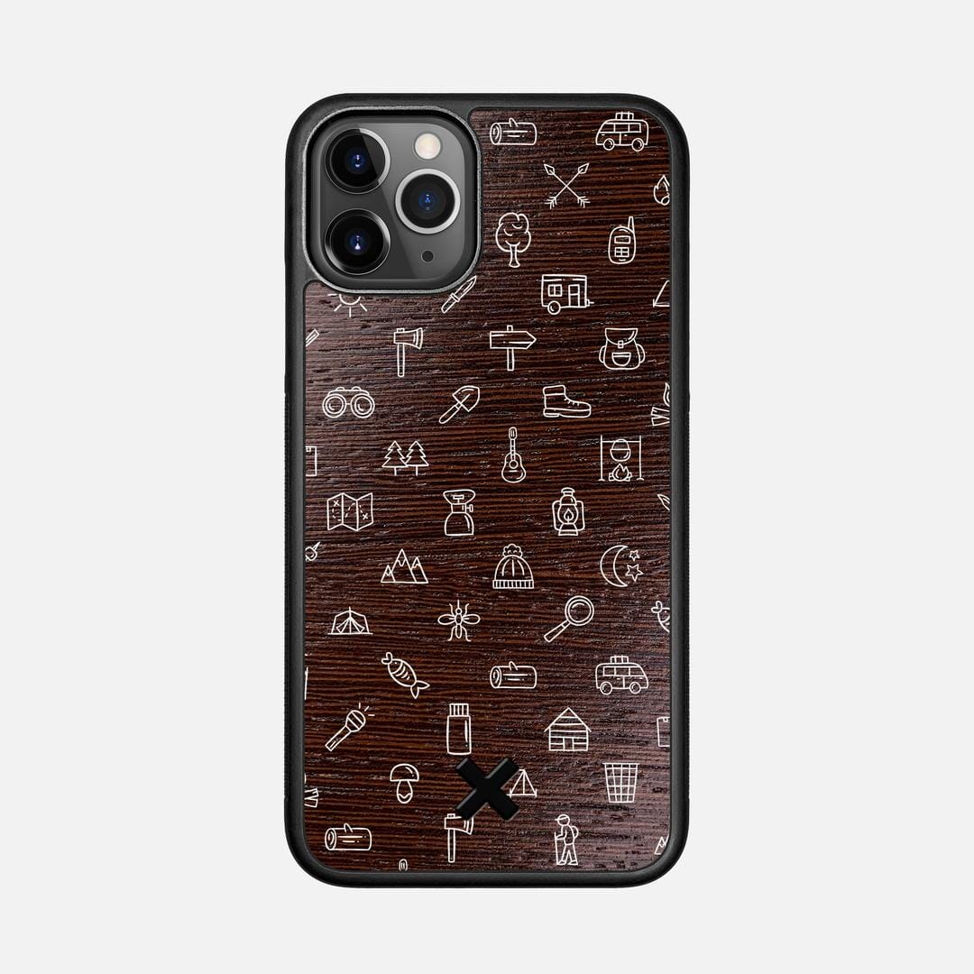 Gear Case for the Apple iPhone 11 Pro featuring a UV Printed Wenge Wood backer with the Keyway X Mark#Phone Model_iPhone 11 Pro
