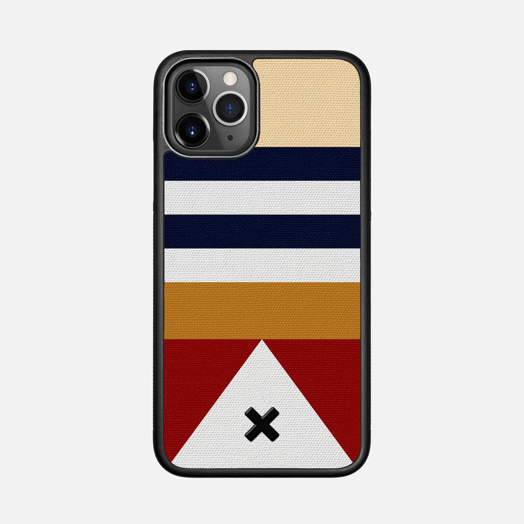 Lodge Case for the Apple iPhone 11 Pro featuring a UV Printed Cotton Canvas backer with the Keyway X Mark#Phone Model_iPhone 11 Pro