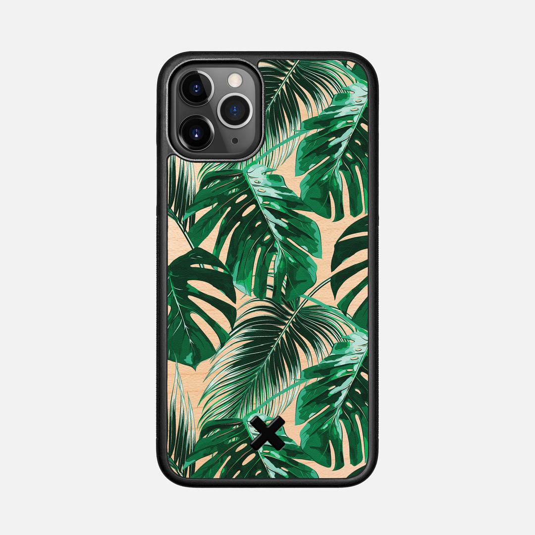 Palm Case for the Apple iPhone 11 Pro featuring a UV Printed Maple Wood backer with the Keyway X Mark#Phone Model_iPhone 11 Pro