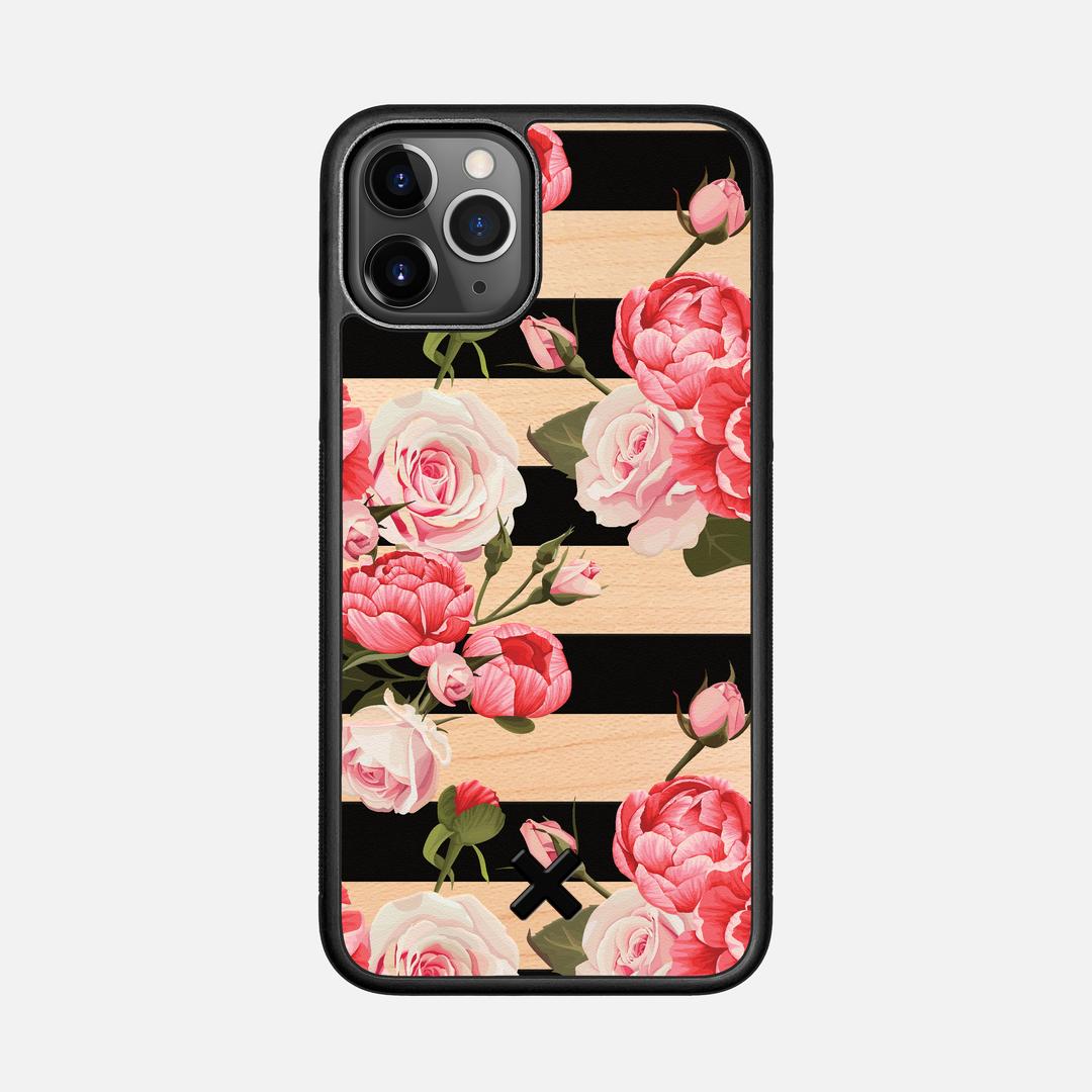 Peony Case for the Apple iPhone 11 Pro featuring a UV Printed Maple Wood backer with the Keyway X Mark#Phone Model_iPhone 11 Pro