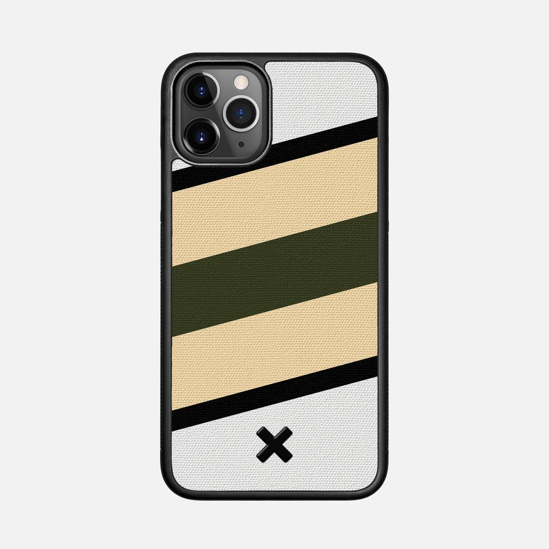 Ridge Case for the Apple iPhone 11 Pro featuring a UV Printed Cotton Canvas backer with the Keyway X Mark#Phone Model_iPhone 11 Pro
