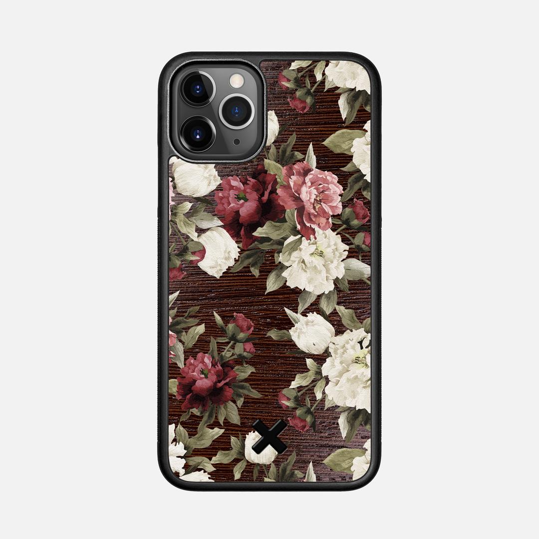 Rose Case for the Apple iPhone 11 Pro featuring a UV Printed Wenge Wood backer with the Keyway X Mark#Phone Model_iPhone 11 Pro