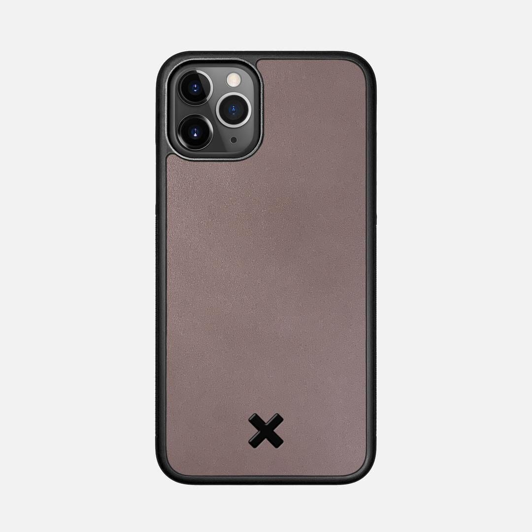 Slate Leather Case for the Apple iPhone 11 Pro featuring a Genuine Leather backer with the Keyway X Mark#Phone Model_iPhone 11 Pro