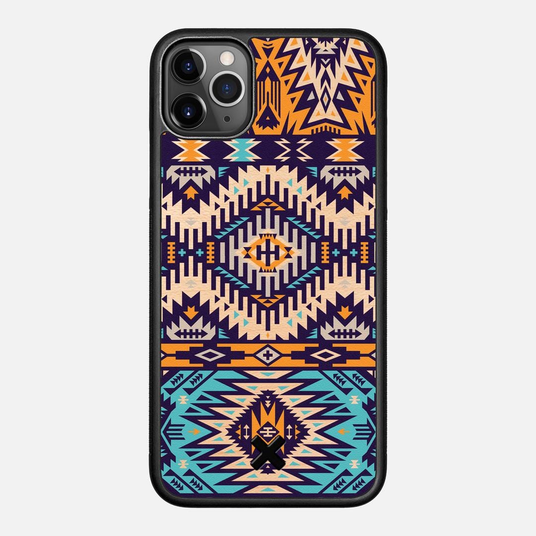 Aztec Case for the Apple iPhone 11 Pro Max featuring a UV Printed Maple Wood backer with the Keyway X Mark#Phone Model_iPhone 11 Pro Max