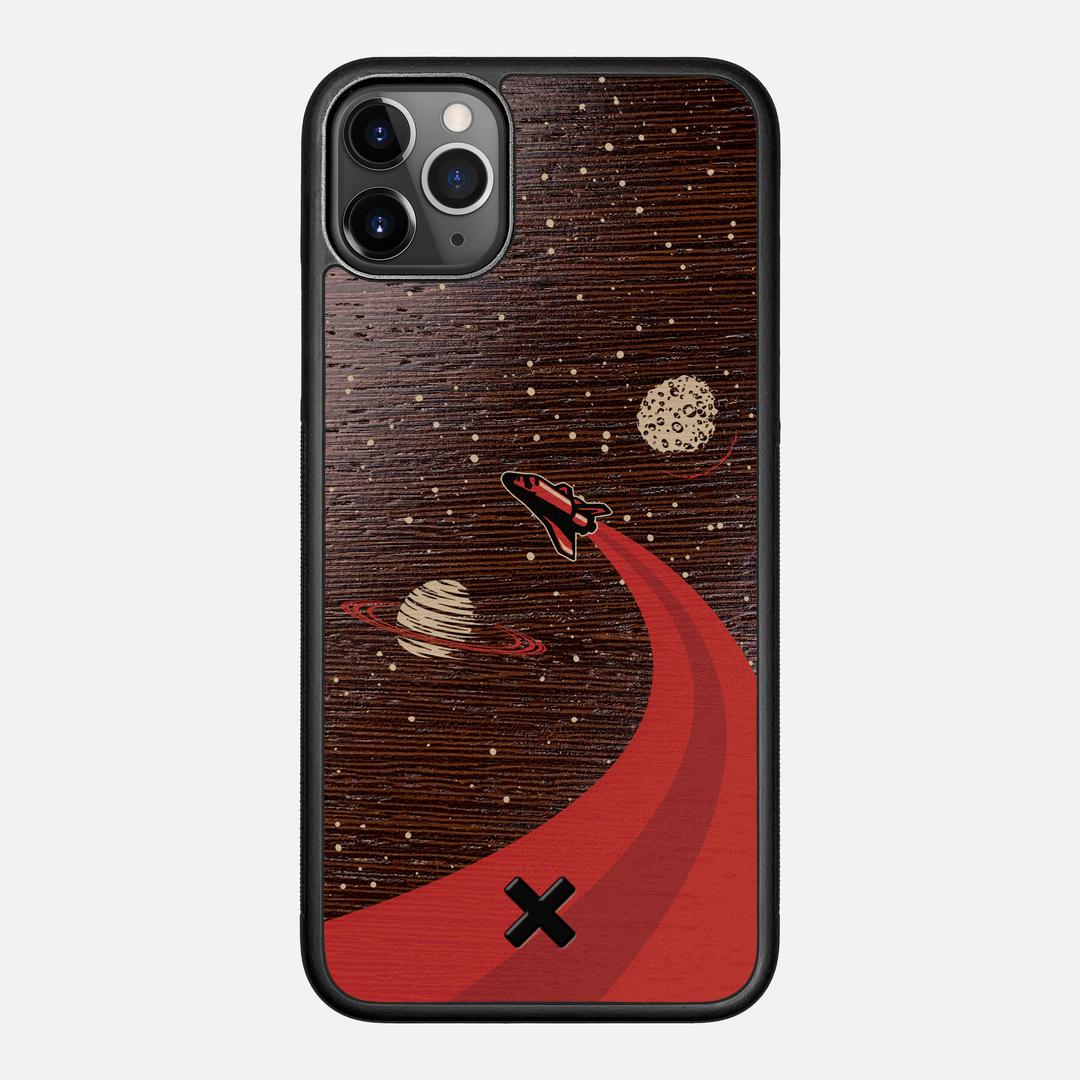 Booster Case for the Apple iPhone 11 Pro Max featuring a UV Printed Wenge Wood backer with the Keyway X Mark#Phone Model_iPhone 11 Pro Max