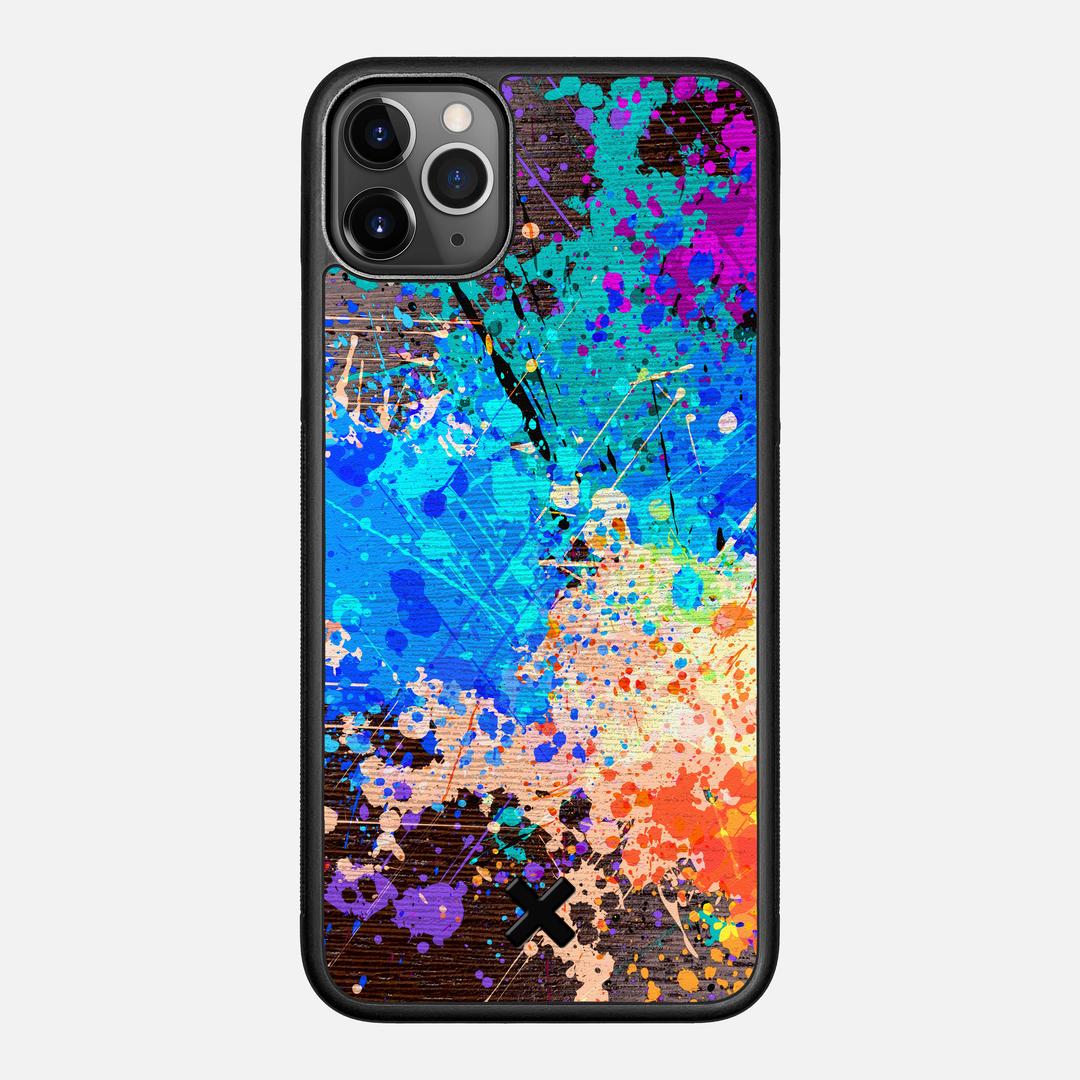 Chroma Case for the Apple iPhone 11 Pro Max featuring a UV Printed Wenge Wood backer with the Keyway X Mark#Phone Model_iPhone 11 Pro Max