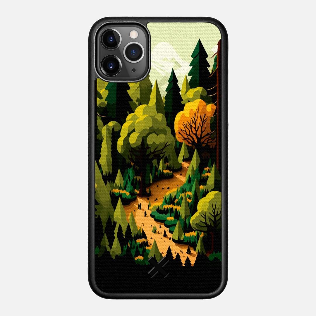 Evergreen Case for the Apple iPhone 11 Pro Max featuring a UV Printed Cotton Canvas backer with the Keyway X Mark#Phone Model_iPhone 11 Pro Max