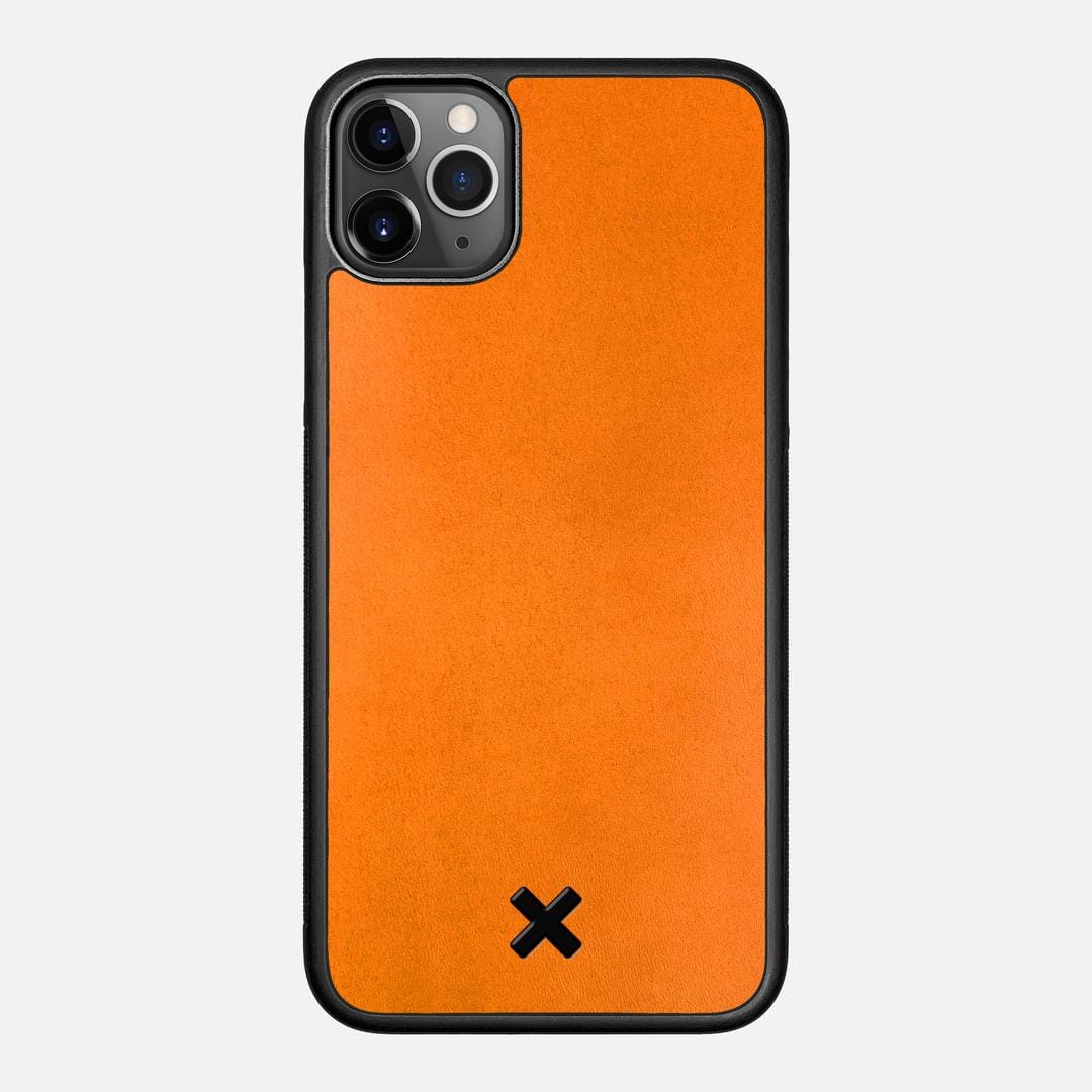 Honey Leather Case for the Apple iPhone 11 Pro Max featuring a Genuine Leather backer with the Keyway X Mark#Phone Model_iPhone 11 Pro Max