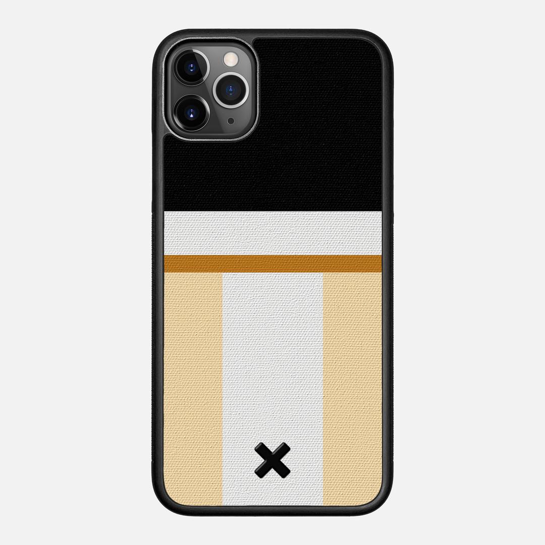 Isle Case for the Apple iPhone 11 Pro Max featuring a UV Printed Cotton Canvas backer with the Keyway X Mark#Phone Model_iPhone 11 Pro Max