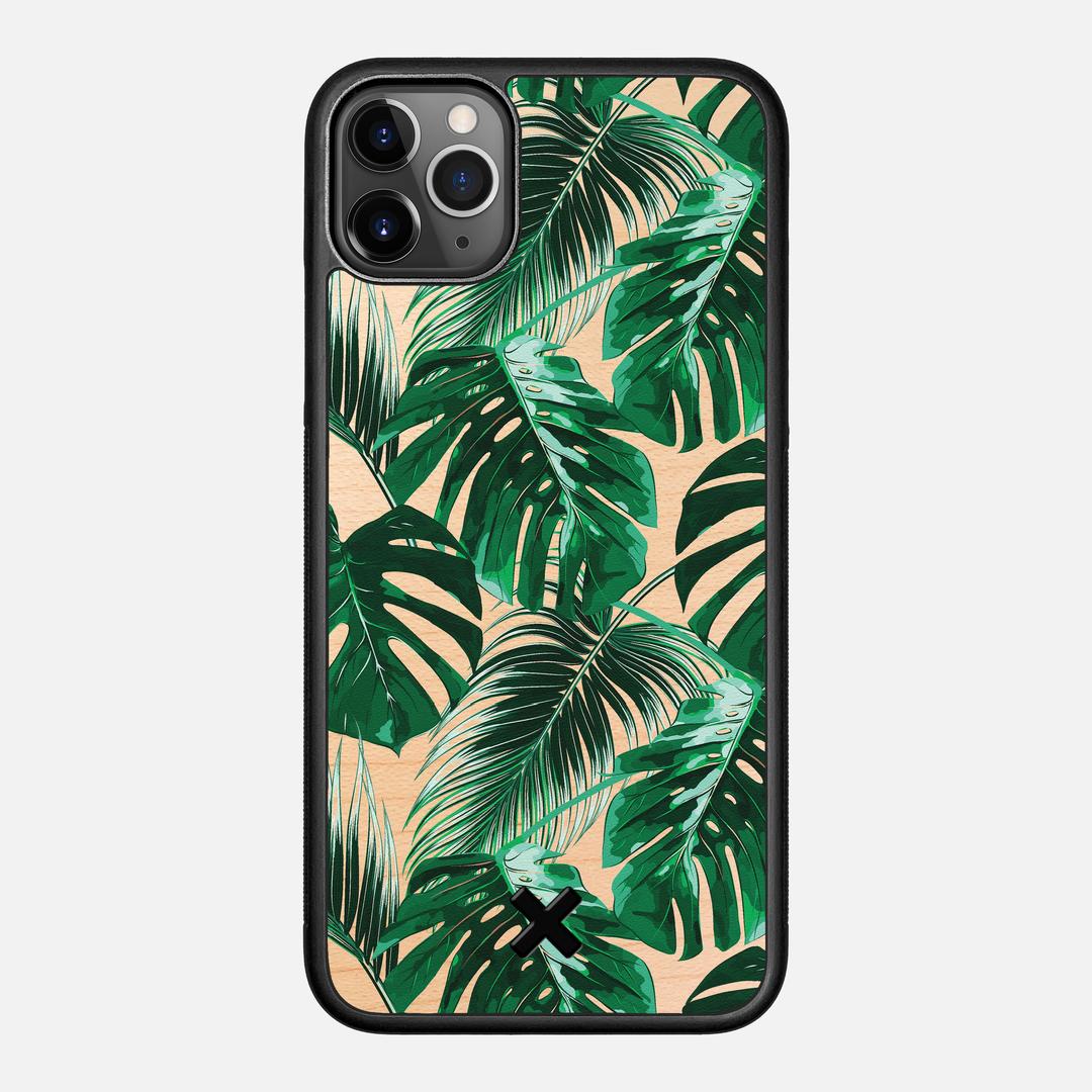 Palm Case for the Apple iPhone 11 Pro Max featuring a UV Printed Maple Wood backer with the Keyway X Mark#Phone Model_iPhone 11 Pro Max