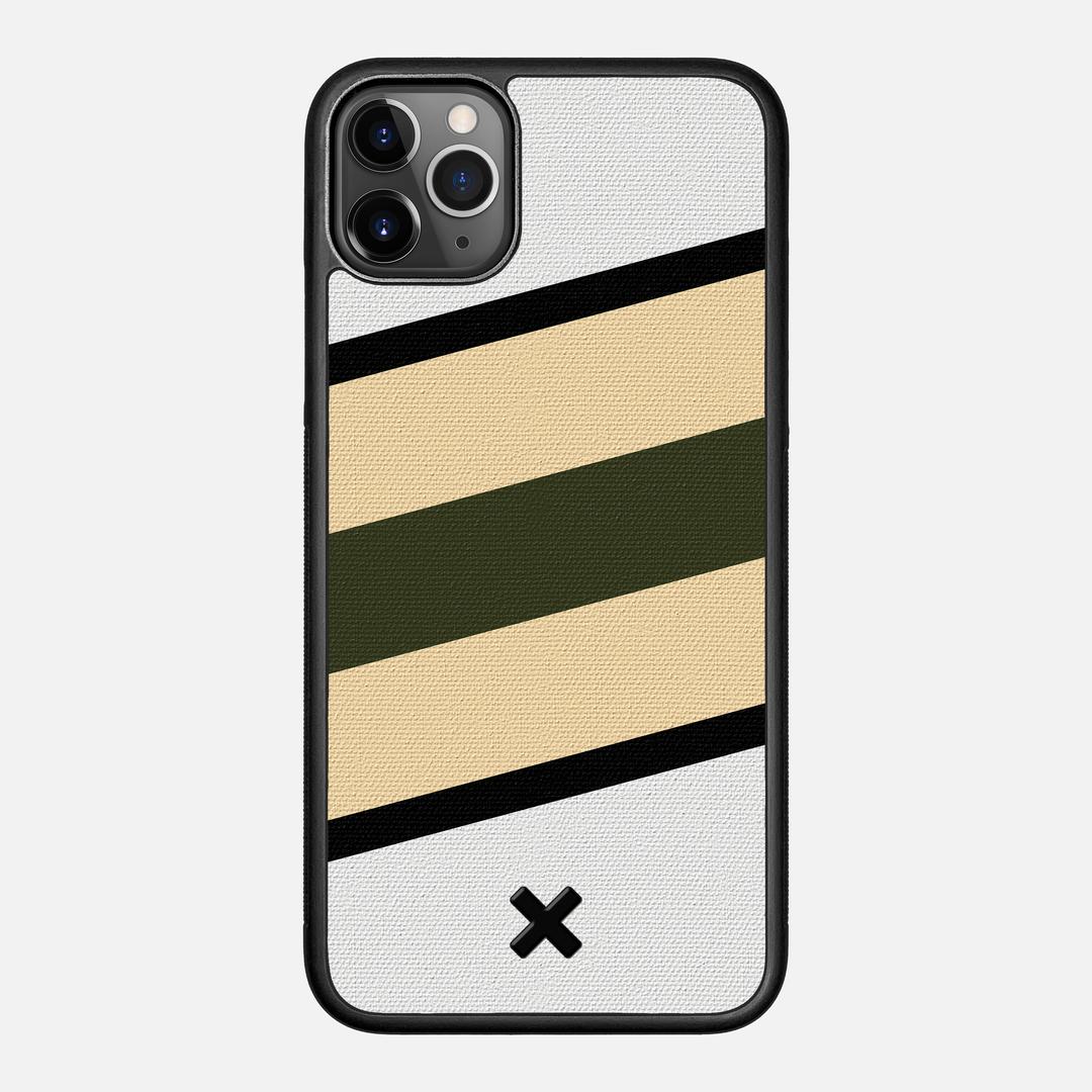 Ridge Case for the Apple iPhone 11 Pro Max featuring a UV Printed Cotton Canvas backer with the Keyway X Mark#Phone Model_iPhone 11 Pro Max
