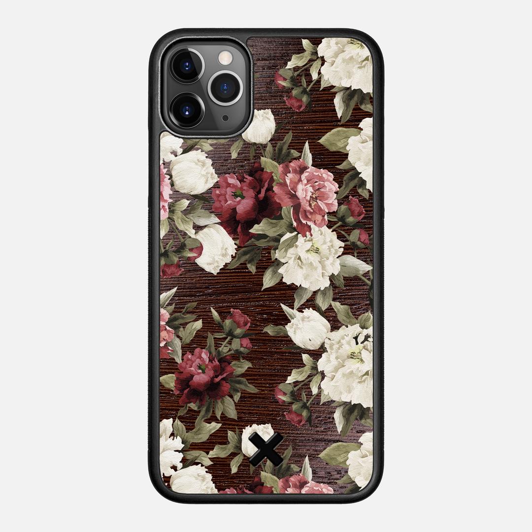 Rose Case for the Apple iPhone 11 Pro Max featuring a UV Printed Wenge Wood backer with the Keyway X Mark#Phone Model_iPhone 11 Pro Max